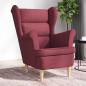 Preview: ARDEBO.de - Sessel Weinrot 74x84x100 cm Stoff