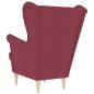 Preview: Sessel Weinrot 74x84x100 cm Stoff