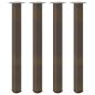 Preview: Couchtischbeine 4 Stk. Naturstahl 90-92 cm Stahl