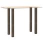 Preview: Couchtischbeine 4 Stk. Naturstahl 90-92 cm Stahl