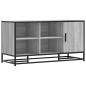 Preview: Schuhbank Grau Sonoma 100x40x53,5 cm Holzwerkstoff und Metall