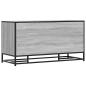 Preview: Schuhbank Grau Sonoma 100x40x53,5 cm Holzwerkstoff und Metall
