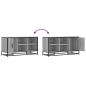 Preview: Schuhbank Grau Sonoma 100x40x53,5 cm Holzwerkstoff und Metall