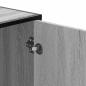 Preview: Schuhbank Grau Sonoma 100x40x53,5 cm Holzwerkstoff und Metall
