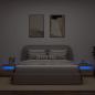 Preview: Nachttisch mit LED-Leuchten Artisan-Eiche 60x35x40 cm