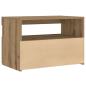 Preview: Nachttisch mit LED-Leuchten Artisan-Eiche 60x35x40 cm