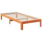 Preview: Massivholzbett ohne Matratze Wachsbraun 90x200 Kiefernholz