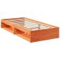 Preview: Tagesbett ohne Matratze Wachsbraun 90x200 cm Massivholz Kiefer