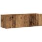 Preview: 7-tlg. TV-Schrank-Set Wandmontage Altholz-Optik Holzwerkstoff