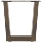 Preview: Couchtischbeine V-Form 2 Stück Naturstahl 30x(30-31,3) cm Stahl