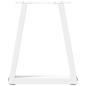 Preview: Esstisch Beine V-Form 2 Stück Weiß 38x(42-43,3) cm Stahl