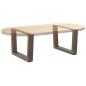 Preview: Esstisch Beine V-Form 2 Stück Naturstahl 60x(30-31,3) cm Stahl