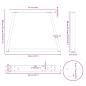 Preview: Esstischbeine V-Form 2 Stück Schwarz 40x(30-31,3) cm Stahl