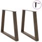 Preview: Esstisch Hellbraun 180x90x74 cm Massivholz Eiche Rechteckig