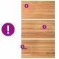 Preview: Esstisch Hellbraun 180x90x74 cm Massivholz Eiche Rechteckig