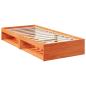Preview: Tagesbett ohne Matratze Wachsbraun 80x200 cm Massivholz Kiefer