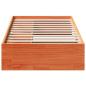 Preview: Tagesbett ohne Matratze Wachsbraun 75x190 cm Massivholz Kiefer