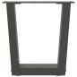Preview: Couchtischbeine V-Form 2 Stück Anthrazit 40x(30-31,3) cm Stahl