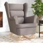 Preview: ARDEBO.de - Schaukelsessel Taupe 74x90x102 cm Stoff