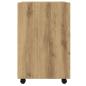 Preview: Schrank mit Rollen Artisan-Eiche 33x38x60 cm Holzwerkstoff