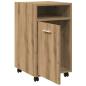 Preview: Schrank mit Rollen Artisan-Eiche 33x38x60 cm Holzwerkstoff