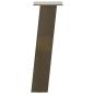 Preview: Couchtischbeine 4 Stk. Naturstahl 42 cm Stahl
