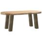 Preview: Couchtischbeine 4 Stk. Naturstahl 42 cm Stahl