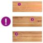 Preview: Esstisch Hellbraun 220x80x74 cm Massivholz Eiche Rechteckig