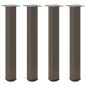 Preview: Couchtischbeine 4 Stk. Naturstahl 72-74 cm Stahl