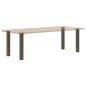 Preview: Couchtischbeine 4 Stk. Naturstahl 72-74 cm Stahl