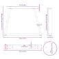 Preview: Esstisch Beine V-Form 2 Stück Schwarz 30x(30-31,3) cm Stahl