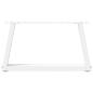 Preview: Esstischbeine V-Form 2 Stück Weiß 50x(30-31,3) cm Stahl