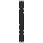 Preview: Esstisch Beine V-Form 2 Stück Schwarz 60x(42-43,3) cm Stahl
