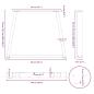 Preview: Esstischbeine V-Form 2 Stück Naturstahl 100x(72-73,3) cm Stahl