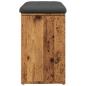 Preview: Schuhbank Altholz-Optik 82x32x50 cm Holzwerkstoff