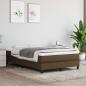 Preview: Boxspringbett mit Matratze Dunkelbraun 120x190 cm Stoff