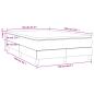 Preview: Boxspringbett mit Matratze Dunkelbraun 120x190 cm Stoff