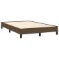 Preview: Boxspringbett mit Matratze Dunkelbraun 120x190 cm Stoff