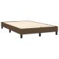 Preview: Boxspringbett mit Matratze & LED Dunkelbraun 120x190 cm Stoff