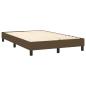 Preview: Boxspringbett mit Matratze & LED Dunkelbraun 120x190 cm Stoff