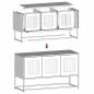Preview: TV-Schrank Rosa 100,5x39x60,5 cm Kaltgewalzter Stahl