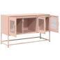 Preview: TV-Schrank Rosa 100,5x39x60,5 cm Kaltgewalzter Stahl