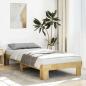 Preview: ARDEBO.de - Massivholzbett ohne Matratze 100x200 cm Eichenholz