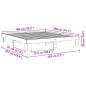 Preview: Massivholzbett ohne Matratze 180x200 cm Eichenholz