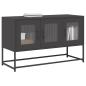 Preview: ARDEBO.de - TV-Schrank Schwarz 100,5x39x60,5 cm Kaltgewalzter Stahl