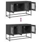 Preview: TV-Schrank Schwarz 100,5x39x60,5 cm Kaltgewalzter Stahl