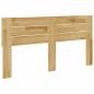 Preview: Kopfteil 150 cm Massivholz Eiche