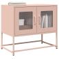 Preview: ARDEBO.de - TV-Schrank Rosa 68x39x60,5 cm Kaltgewalzter Stahl