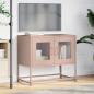 Preview: TV-Schrank Rosa 68x39x60,5 cm Kaltgewalzter Stahl