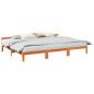 Preview: ARDEBO.de - Familienbett ohne Matratze Wachsbraun 240x200 cm Massivholz
